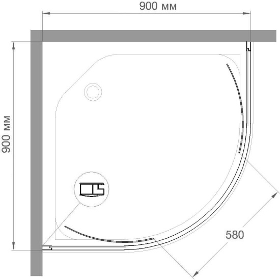 Душевой уголок Royal Bath HKD RB90 HKD-C-CH 90x90