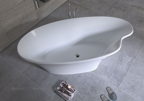 Ванна из искусственного камня Aquanet Desire V9-N 180x90 см. матовая