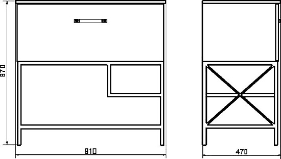 Мебель для ванной Comforty Бредфорд 90