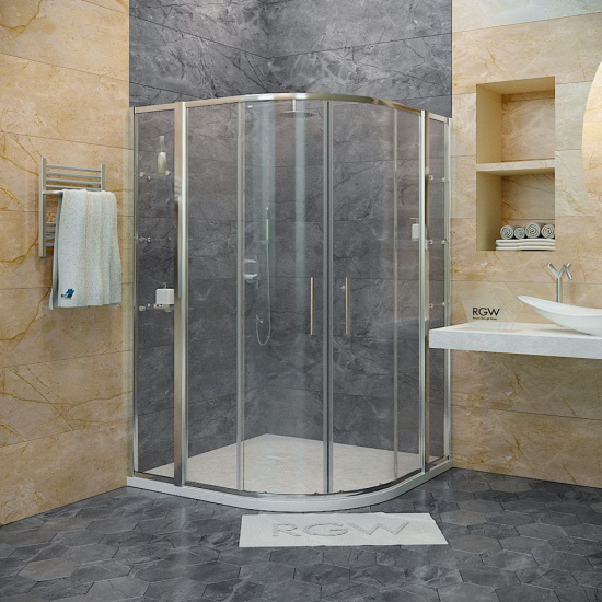 Душевой уголок RGW Hotel HO-512 120x120 см с полками