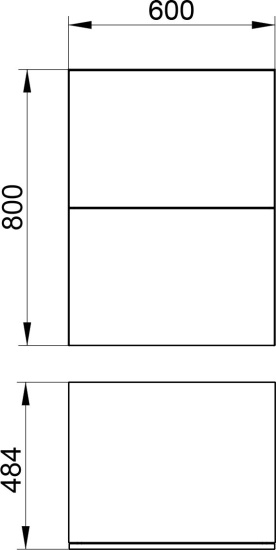 Тумба Keuco Edition 90 60 белая