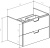 Тумба с раковиной Bellezza Пегас 70 подвесная, белая Тумба с раковиной Bellezza Пегас 70 подвесная, белая