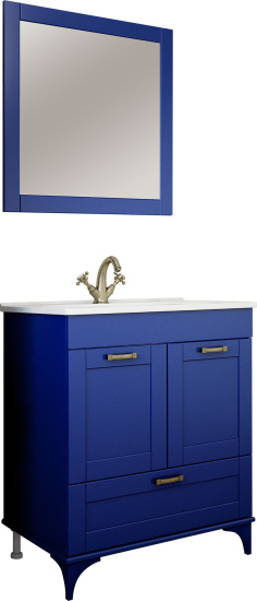 Мебель для ванной Sanflor Ванесса 75 напольная, индиго