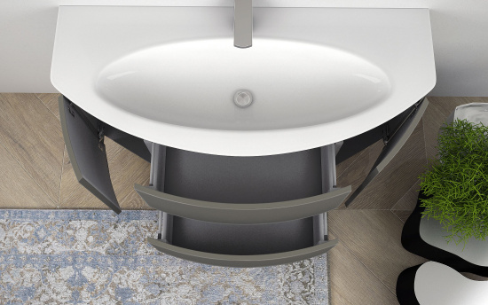 Мебель для ванной Cezares Eden 120 grigio talpa opaco