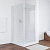 Душевой уголок Vegas Glass EP-Fis 80*100 01 01 R профиль белый, стекло прозрачное