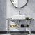 Консоль Villeroy & Boch Antheus 120 nero marquina, мраморная столешница