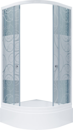 Душевой уголок Triton Стандарт 90х90 В узоры