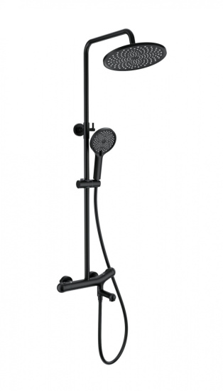 Душевая стойка Wonzon & Woghand T-1000 WW-B3057-A-MB с термостатом