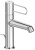 Смеситель для раковины Jacob Delafon Odeon Rive Gauche E21028-CP-CP