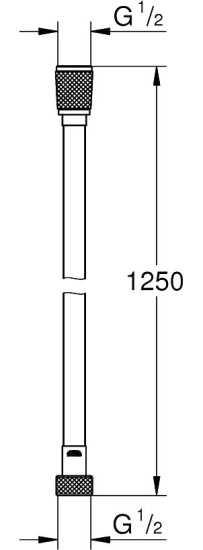 Гигиенический душ Grohe BauLoop 124895 со смесителем, с внутренней частью