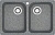 Мойка кухонная ZETT lab. T260Q008 темно-серая