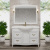 Мебель для ванной ValenHouse Эллина 120 белая, 4 ящика, 1 дверца, ручки бронза