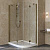 Душевой уголок Vegas Glass AFS-F Lux 100*90 05 01 L профиль бронза, стекло прозрачное