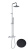 Душевая стойка Fiore Xenon 44NN0964 черная Душевая стойка Fiore Xenon 44NN0964 черная