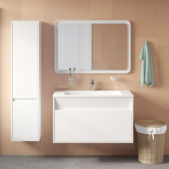 Тумба с раковиной Iddis Esper 100 подвесная, белая