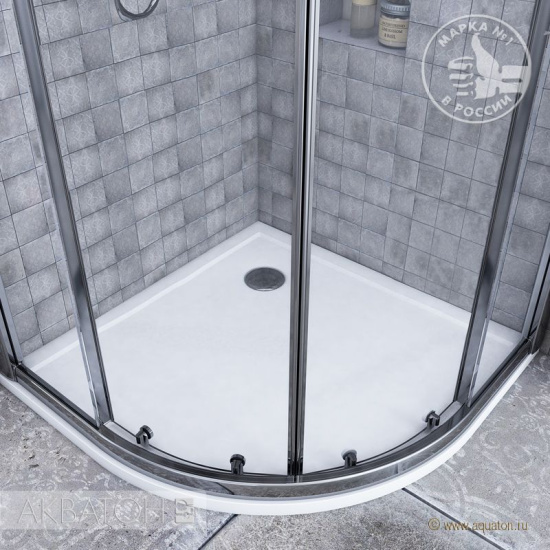 Поддон для душа AQUATON Калифорния 90x90 четверть круга
