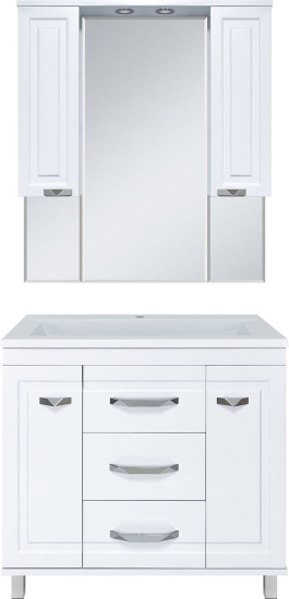 Зеркало Misty Терра 90 белое