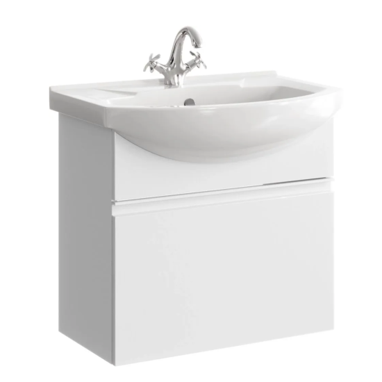 Тумба с раковиной Aqwella Rodos 65 подвесная