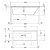Акриловая ванна Duravit P3 Comforts 170х70 см наклон спины DX