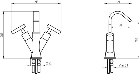Смеситель для биде Migliore Syntesi ML.SNS-7944.CR