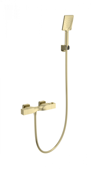 Смеситель для душа Wonzon & Woghand Twist WW-B2025-A-BG с термостатом