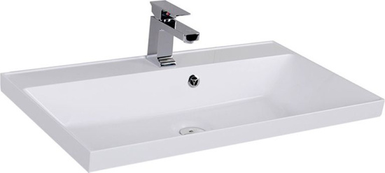 Тумба с раковиной Aquanet Гласс 90