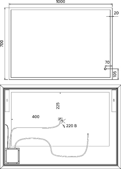 Мебель для ванной Iddis Oxford 100, напольная, белая