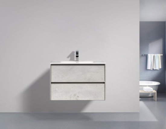 Тумба с раковиной BelBagno Pietra 80 stucco cemento leggero