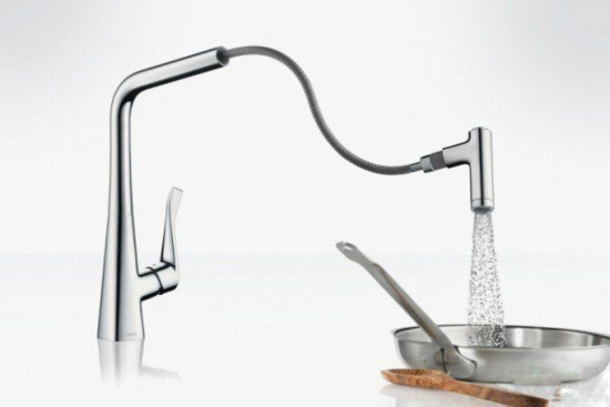 Смеситель для кухни Hansgrohe Metris M71 14834000 хром
