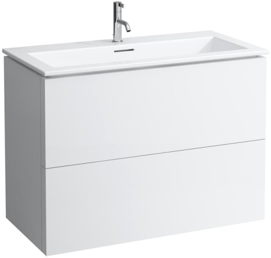 Тумба с раковиной Laufen Kartell by Laufen 8.6033.7.640.104.1 белая матовая