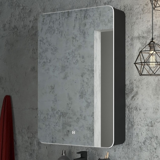 Зеркало-шкаф Art&Max Lecce 57 L с подсветкой