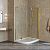 Душевой уголок Vegas Glass AFS-F Lux 110*90 09 01 R профиль золото, стекло прозрачное