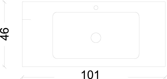 Тумба с раковиной Armadi Art Vallessi 100 дуб темный, с белой раковиной