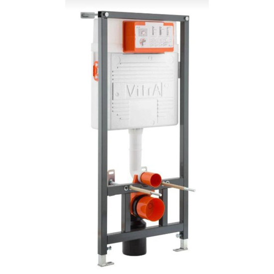 Инсталляция VitrA Sento 9830B003-7207 подвесной унитаз + кнопка