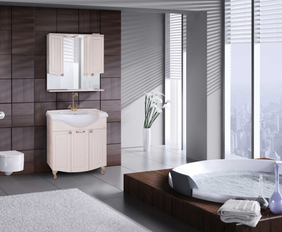 Мебель для ванной Onika Арно-Классик 80.11 белое дерево