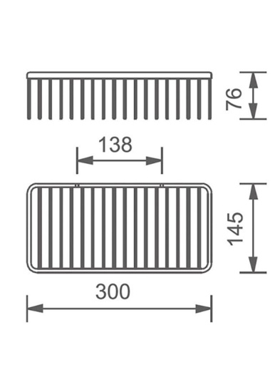 Полка для ванной Altrobagno B 082501 Cr