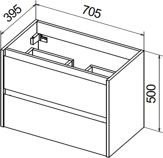 Тумба с раковиной BelBagno Kraft 39 70 bianco opaco