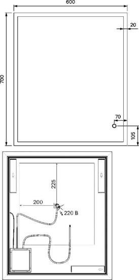 Мебель для ванной Iddis Brick 60 напольная