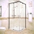 Душевой уголок GuteWetter Slide Square GK-864 95x95 см стекло бесцветное, профиль хром