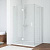 Душевой уголок Vegas Glass AFA-F 120*100 01 01 L профиль белый, стекло прозрачное