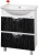 Мебель для ванной Misty Лорд 65 бело-черная