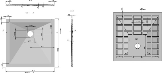 Поддон для душа Vincea VST-4SR8080W 80x80 белый матовый