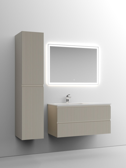 Тумба с раковиной Sancos Snob T 100 Beige Soft левая SNT100LCE, подвесная