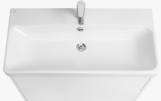 Тумба с раковиной Aquaton Сканди 90 белый глянец