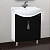 Тумба с раковиной Bellezza Лагуна 65 прямая черная
