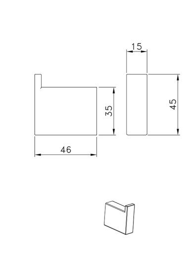 Крючок Altrobagno Aperto 081003 NeOp