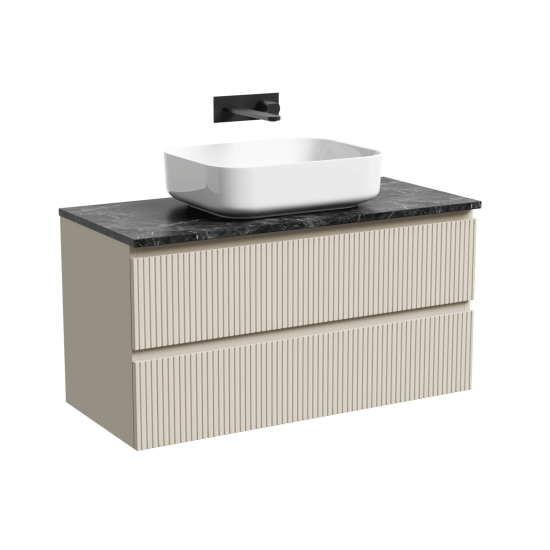 Тумба с раковиной Sancos Snob T 100 Beige Soft SNT100CE, подвесная