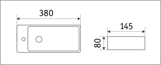 Раковина CeramaLux 9048FR