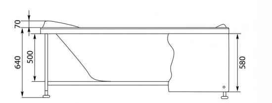 Акриловая ванна Aquanet Grenada 180х90 см