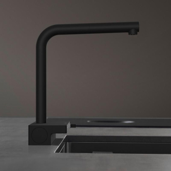 Смеситель для кухни Hansgrohe Aquno Select M81 73830670 черный матовый